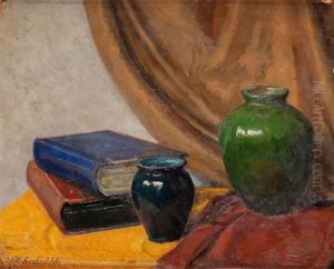 Still Life With Vases by Zdzislaw Suchodolski