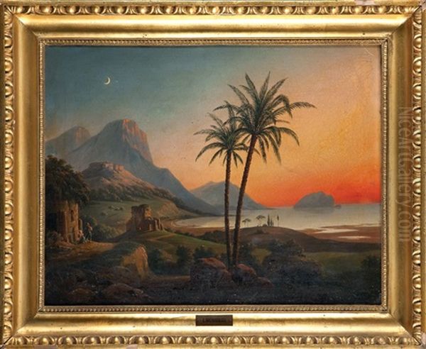 Zachod Slonca W Poludniowych Wloszech - view 1