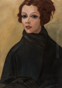 Portrait Of The Actress Elena Balieva-komissarjevskaya