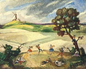 Set Design For 'la Fille Mal Gardee': Act I, Scene 2