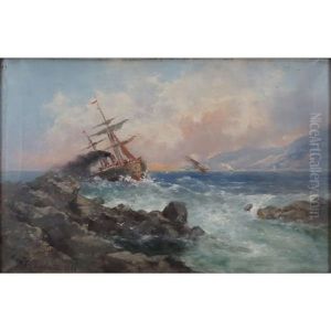 Rocky Shoreline by Rufin Gavrilovich Sudkovsky