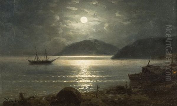 Ship On A Moonlit Bay - view 1
