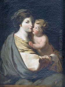 Vierge A L'enfant by Eustache Le Sueur