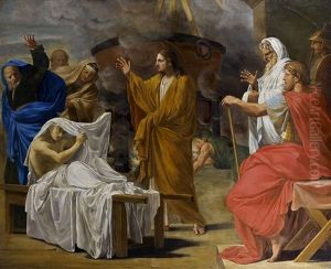 La Resurrection Du Fils De La Veuve De Naim by Eustache Le Sueur
