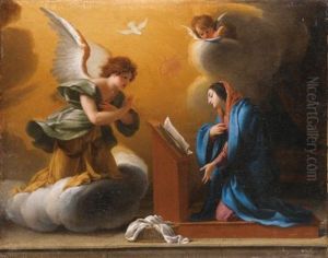 L'annonciation by Eustache Le Sueur