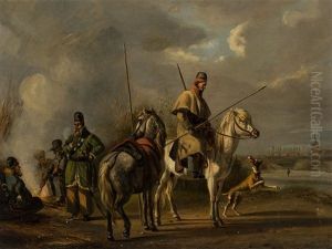Resting Russian Cossacks by Christoph Suhr