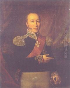 Portrait Of Friedrich Franz I, Grand Duke Of Mecklenburg-schwerin by Rudolph Friedrich Suhrlandt