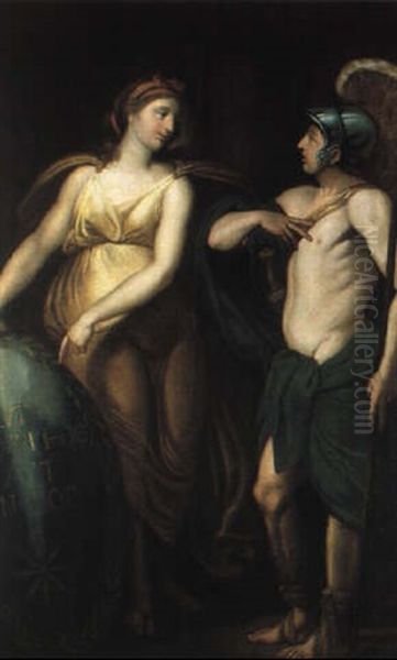 Aeneas Erh,lt Von Seiner Mutter Venus Waffen - view 1