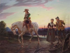 On The Way To Battle Possibly William Of Orange by William Holmes Sullivan