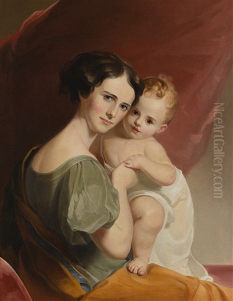 Portrait Of Mrs. John Mason And Her Son - view 1
