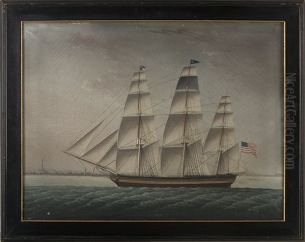 The Ship "covington" Of Baltimore, Heading Into Whampoa Anchorage - view 1