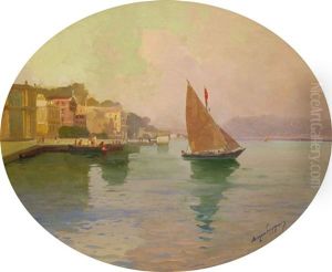 View From Bosphorus by Ange Jacques Supparo