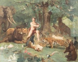Orphee Charmant Les Animaux by Gustave Surand