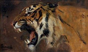 Tete De Tigre Rugissant