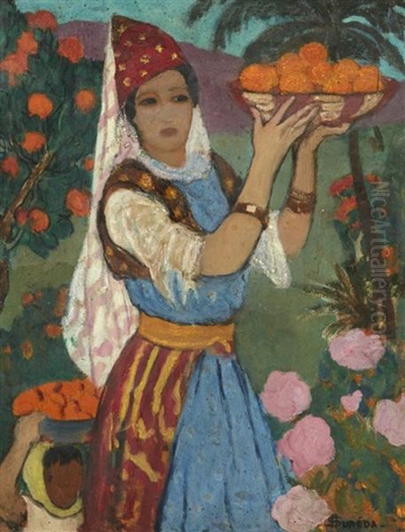 Jeune Femme Aux Oranges by Andre Sureda