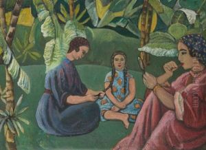 Femmes A La Toilette Women Resting