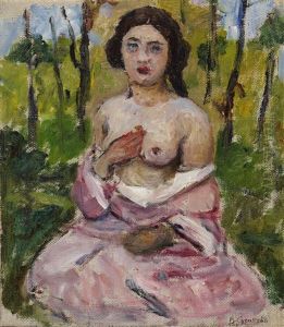 Female Portrait by Vasili Ivanovich Surikov
