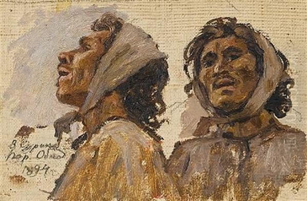 Character Study For The Conquest Of Siberia By Yermak - view 1