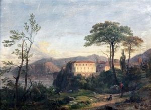 Near Sorrento by Paul Joseph Guislain Surmont de Volsberghe