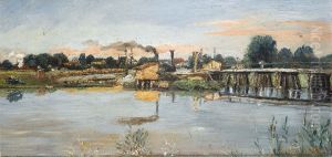 Panorama-kustenlandschaft by Wilhelm Braun