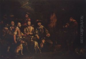A Bandit Encampment In A Forest