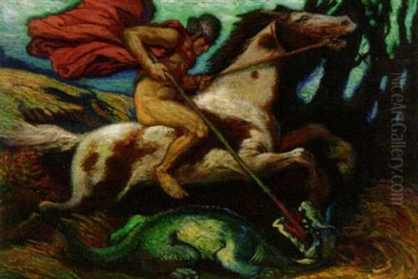 Der Heilige Georg Totet Den Drachen - view 1