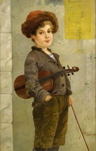 Der Kleine Geigenvirtuose by Josef Johann Suess