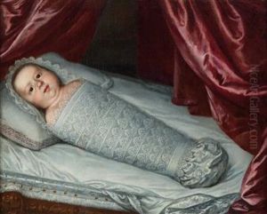 Portrait Of The Infant Cosimo Iii De" Medici In Swaddling Clothes