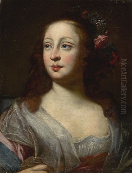 Portrait Of Isabella D'este (1635-1666), Daughter Of Duke Francesco I D'este Of Modena, Bust Length - view 1