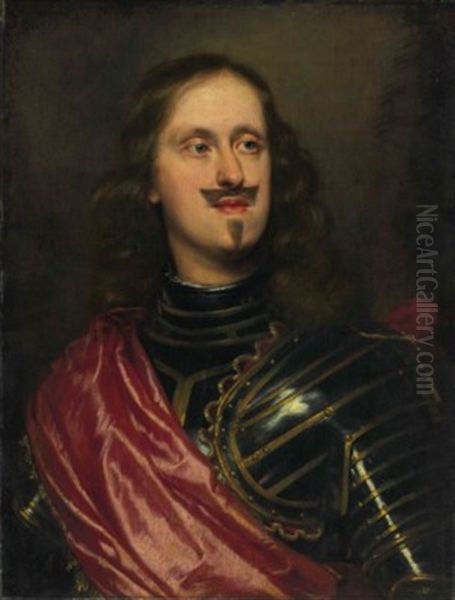 Giovan Carlo Di Cosimo Ii De Medici (1611-1663), In Armor And A Red Sash, Bust-length - view 1