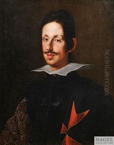 Portrait Des Ferdinando Ii (1610-1670) De Medici, Grosherzog Der Toskana Im Dunklen Gewand Des Toskanischen St.-stephans-orden by Justus Sustermans