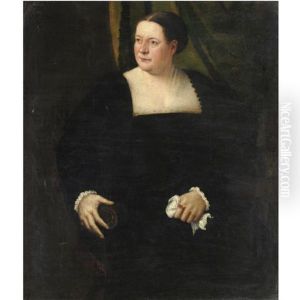 Ritratto Di Gentildonna In Abito Scuro