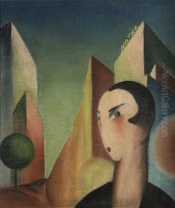 Figure In The City by Frantisek Sutty