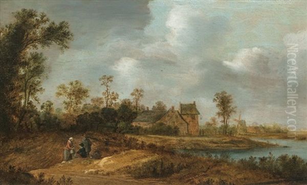 Landscape With Figures Resting On A Field - view 1