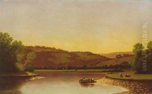 Landscape With Cattle by James Augustus Suydam