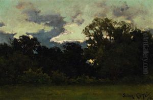 Coucher De Soleil, Lisiere De Bois, Automne by Marc Aurele de Foy Suzor-Cote
