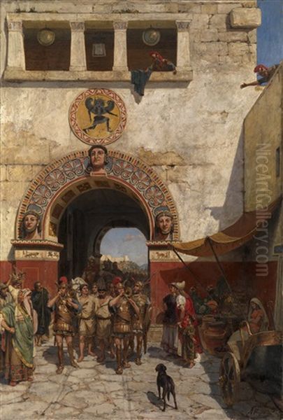 Gate In Volterra, Etruria - view 1