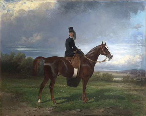 Equestrian Portrait Of Seymourina Poirson - view 1