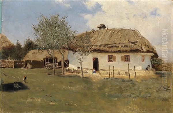Peasant Hut In Ukrainian Village - view 1