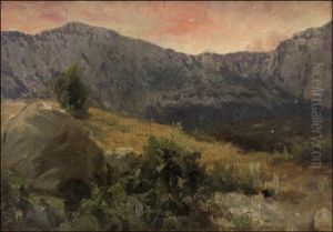 Vuoristomaisema by Sergei Ivanovich Svetoslavsky