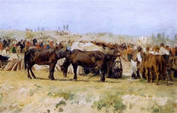 Scene Du Marche En Russie - view 1