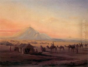 The Arrival Of The Desert Caravan by Alexandre Svoboda