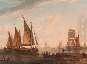 Harbor Scene by Frans Swagers