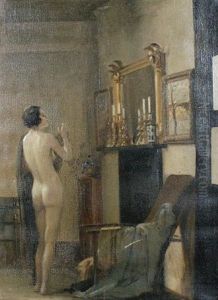 Interior, The Model's Corner by Leopold Lemage Swain