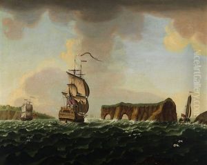 View Of The Pierced Island, In The Gulf Of The St. Lawrence