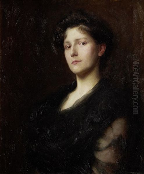 Portrait Of A Woman In Black - view 1