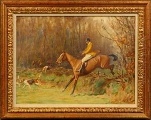 Horse & Rider by Cuthbert Edmund Swan