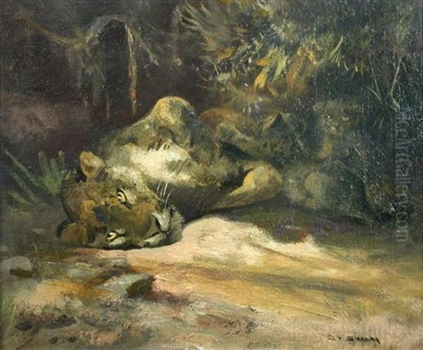Lioness With Cubs - view 1