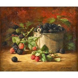 Still Life Of Raspberries by Emma Levina Swan