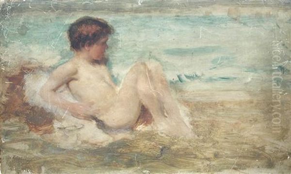 Boy On The Sea Shore - view 1